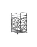Scolaposate DKD Home Decor Nero Metallo Geometrico 12 x 12 x 20 cm