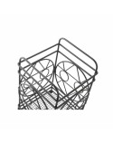 Scolaposate DKD Home Decor Nero Metallo Geometrico 12 x 12 x 20 cm
