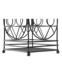 Scolaposate DKD Home Decor Nero Metallo Geometrico 12 x 12 x 20 cm