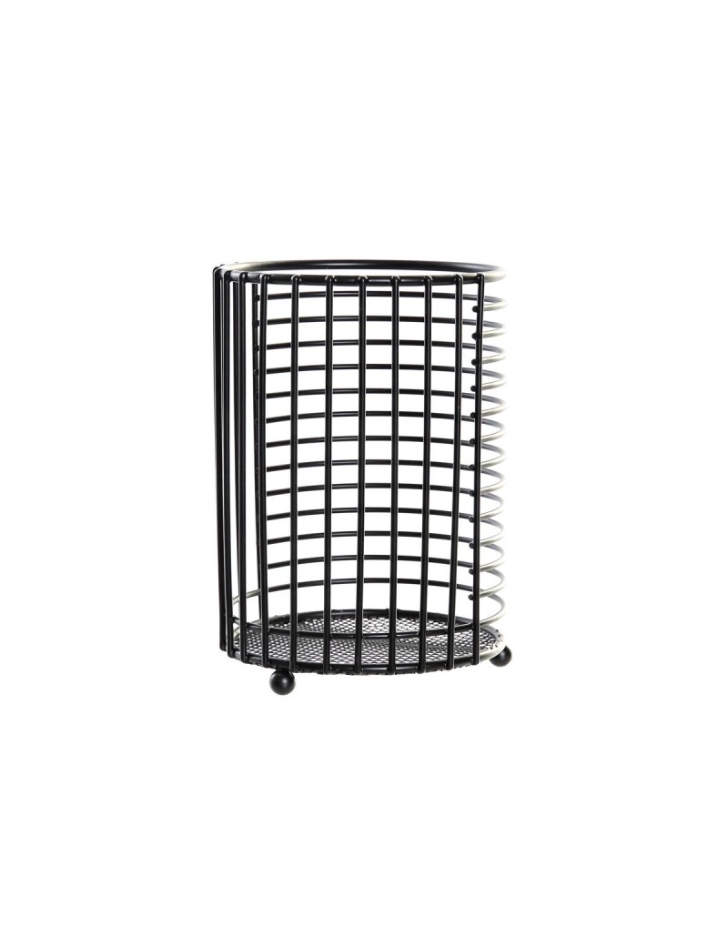 Scolaposate DKD Home Decor Griglia Nero Metallo Loft (11,5 x 11,5 x 16 cm)