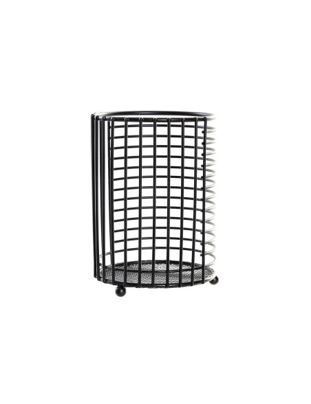 Scolaposate DKD Home Decor Griglia Nero Metallo Loft (11,5 x 11,5 x 16 cm)