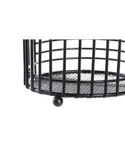 Scolaposate DKD Home Decor Griglia Nero Metallo Loft (11,5 x 11,5 x 16 cm)