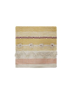 Fodera per cuscino DKD Home Decor Multicolore Frange Boho (60 x 60 x 2 cm)