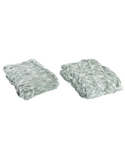 Couverture DKD Home Decor 150 x 125 x 1 cm Vert (2 Unités)