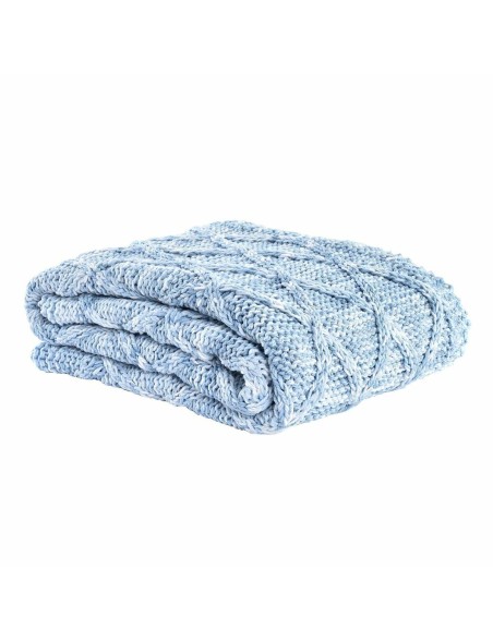 Decke DKD Home Decor 150 x 125 x 1 cm Blau (2 Stück)