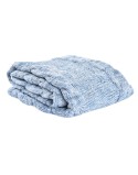 Manta DKD Home Decor 150 x 125 x 1 cm Azul (2 Unidades)