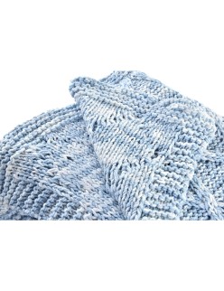 Decke DKD Home Decor 150 x 125 x 1 cm Blau (2 Stück)