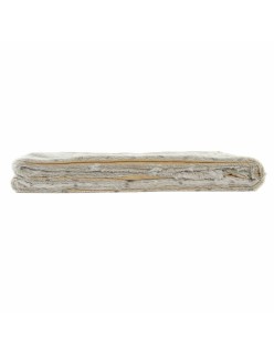 Manta DKD Home Decor Blanco Beige Animal Montaña Salvaje 150 x 200 x 2 cm 130 x 170 x 2 cm