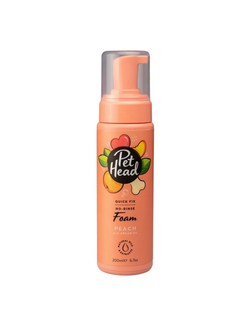 Cleansing Foam Pet Head Quick Fix Dog Peach (200 ml)