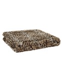Manta DKD Home Decor Salvaje Negro Naranja (130 x 170 x 2 cm)