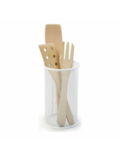 Contenitore per Utensili da Cucina Confortime Metallo Bianco (12 x 20 cm)