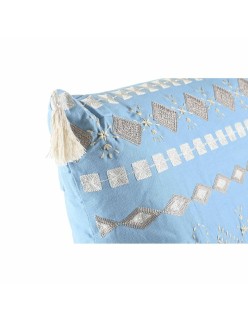 Cuscino DKD Home Decor Azzurro Bianco 60 x 20 x 60 cm