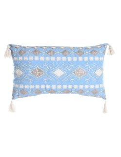 Cuscino DKD Home Decor 60 x 15 x 35 cm Azzurro Bianco