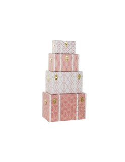 Set di Bauli DKD Home Decor Poliuretano Legno MDF (60 x 35 x 41 cm)