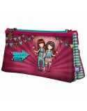 Portatodo Doble Gorjuss Fireworks Granate (21.5 x 11,5 x 5 cm)