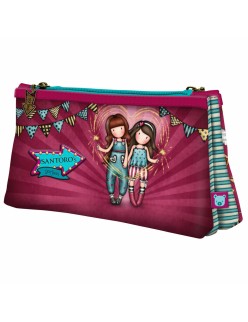 Portatodo Doble Gorjuss Fireworks Granate (21.5 x 11,5 x 5 cm)