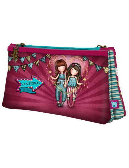 Portatodo Doble Gorjuss Fireworks Granate (21.5 x 11,5 x 5 cm) Portatodo Doble Gorjuss Fireworks Granate (21.5 x 11,5 x 5 cm)