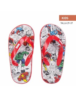 Flip Flops for Children Marvel Red Grey
