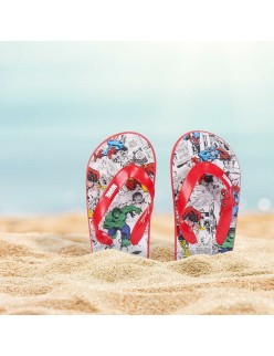 Flip Flops for Children Marvel Red Grey