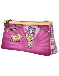 Portatodo Doble Gorjuss First prize Lila (21.5 x 11,5 x 5 cm)