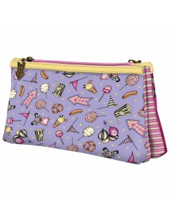 Zweifaches Mehrzweck-Etui Gorjuss First prize Lila (21.5 x 11,5 x 5 cm)