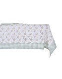 Conjunto de toalhas de mesa DKD Home Decor Bloemen 150 x 250 x 0,5 cm Verde