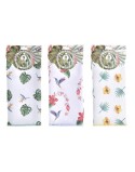 Panno da Cucina DKD Home Decor Grigio Tropicale 3 Pezzi
