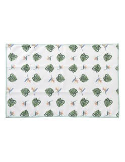 Panno da Cucina DKD Home Decor Grigio Tropicale 3 Pezzi