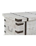 Truhe DKD Home Decor Metall Weiß Mango-Holz (116 x 40 x 45 cm)