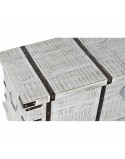 Truhe DKD Home Decor Metall Weiß Mango-Holz (116 x 40 x 45 cm)