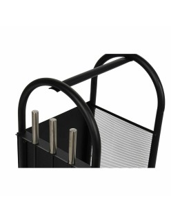 Soporte para Leña DKD Home Decor Acero Plástico (42 x 36 x 81 cm)