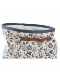 Panier à linge DKD Home Decor Bleu Blanc Plastique 30 x 30 x 40 cm