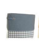 Panier à linge DKD Home Decor Pied de coq Métal Jaune Bleu Gris Multicouleur 30 x 40 cm 40 x 40 x 60 cm (3 Unités)