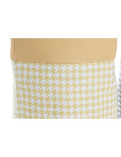 Panier à linge DKD Home Decor Pied de coq Métal Jaune Bleu Gris Multicouleur 30 x 40 cm 40 x 40 x 60 cm (3 Unités)