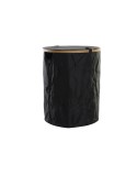Panier à linge DKD Home Decor Noir Chêne Feutre (44 x 44 x 57 cm)