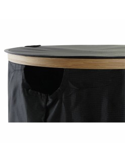 Panier à linge DKD Home Decor Noir Chêne Feutre (44 x 44 x 57 cm)