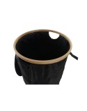 Panier à linge DKD Home Decor Noir Chêne Feutre (44 x 44 x 57 cm)