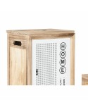 Cesto para la Ropa Sucia DKD Home Decor Natural Madera de Paulonia (40 x 30 x 55 cm) (5 Piezas)