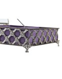 Caja-Joyero DKD Home Decor Cristal Metal (22 x 22 x 7 cm)