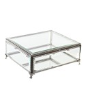 Box-Schmuckkästchen DKD Home Decor Durchsichtig Silberfarben Metall Kristall 25 x 21 x 10 cm