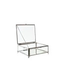 Box-Schmuckkästchen DKD Home Decor Durchsichtig Silberfarben Metall Kristall 25 x 21 x 10 cm