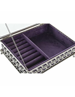 Box-Schmuckkästchen DKD Home Decor Kristall Metall (24 x 18 x 7 cm)