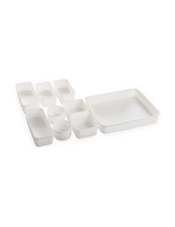Korb-Set Dem Kunststoff 9 Stücke (34 x 28 x 6 cm)