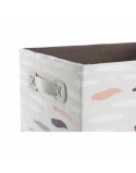 Juego de Cestas DKD Home Decor Marrón Gris Naranja 32 x 24 x 18 cm (3 Unidades)