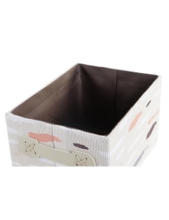 Juego de Cestas DKD Home Decor Marrón Gris Naranja 32 x 24 x 18 cm (3 Unidades)