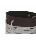Cesto per i Panni Sporchi DKD Home Decor Grigio Arancio 45 x 45 x 45 cm (3 Unità)