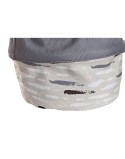 Cesto para la Ropa Sucia DKD Home Decor Gris Naranja 28 x 28 x 30 cm (3 Unidades)