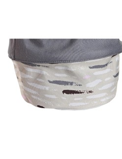 Cesto para la Ropa Sucia DKD Home Decor Gris Naranja 28 x 28 x 30 cm (3 Unidades)