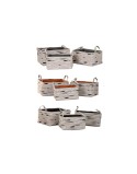 Set di Cestini DKD Home Decor Marrone Grigio Arancio 40 x 30 x 20 cm (3 Unità)
