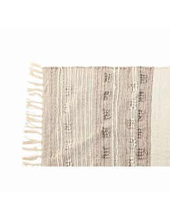 Alfombra DKD Home Decor Flecos Boho Poliéster Algodón (120 x 180 cm)